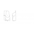 Agatatoare cuier Crestt, finisaj alb mat, 53x109x39 mm