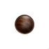 Buton din lemn pentru mobila Disc Wood, finisaj nuc, D 38 mm