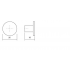 Buton pentru mobilier Como crom mat