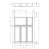 SUP TAC 40 GRI - Suport de tacamuri pentru sertar de 400 mm GRI