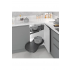 846BE/DX-45 - Cos semiluna cu amortizare titanio antislip - Montaj Dreapta