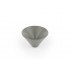 Buton pentru mobila Conic Zamak, finisaj gri muschi, D 43 mm