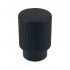 Buton pentru mobila Arpa, finisaj negru periat, D:22 mm